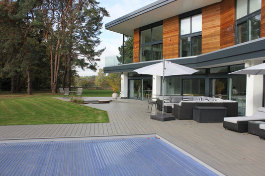 Composite Decking around swimming pool 9