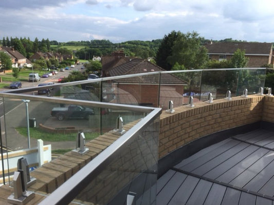 Glass Railing to Parapet wall 4